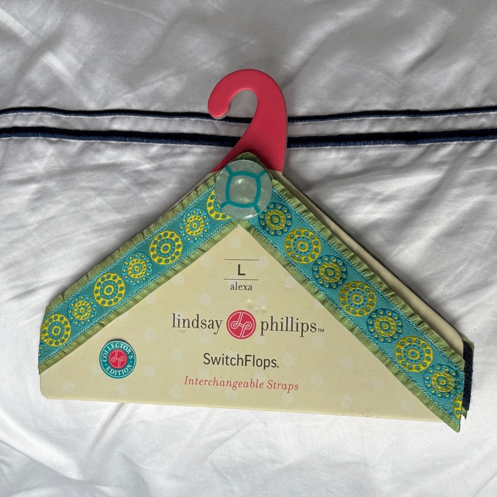 Lindsay Phillips Teal and Yellow SwitchFlops Straps